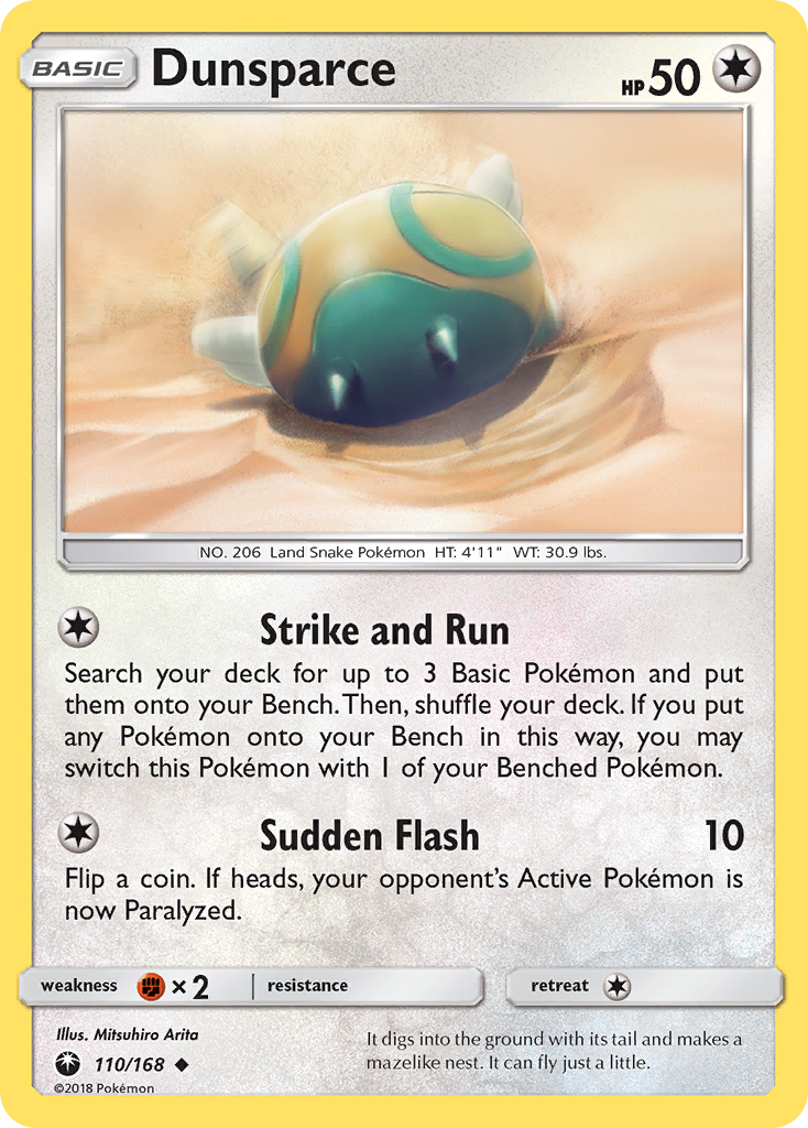 Dunsparce (110/168) [Sun & Moon: Celestial Storm] | Cracking-Singles