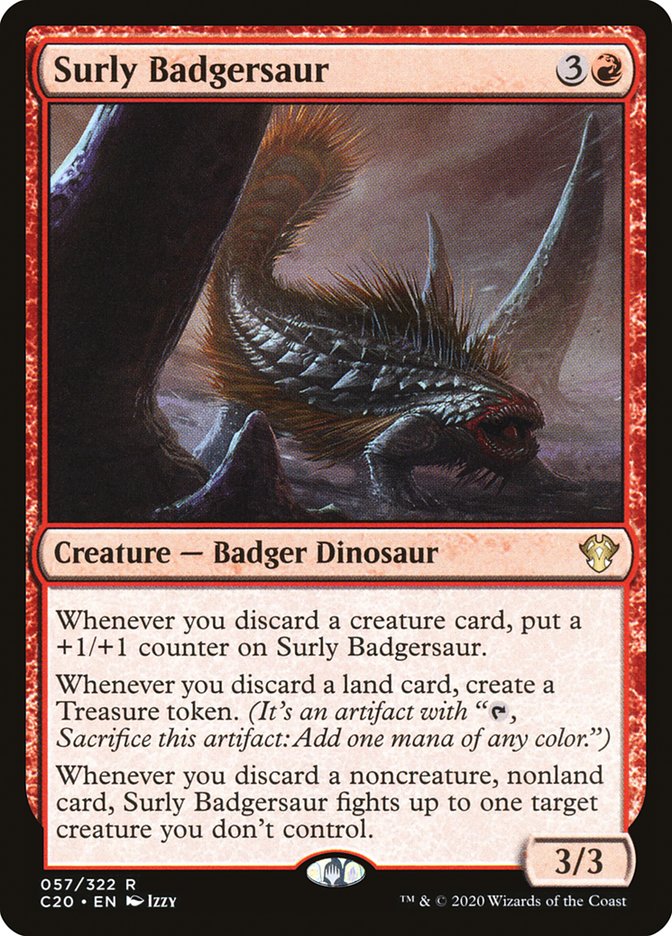 Surly Badgersaur [Commander 2020] | Cracking-Singles