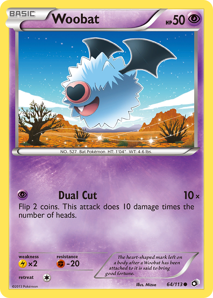 Woobat (64/113) [Black & White: Legendary Treasures] | Cracking-Singles