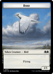 Bird // Food (0010) Double-Sided Token [Wilds of Eldraine Tokens] | Cracking-Singles