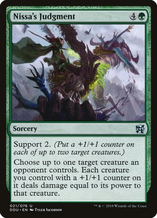 Nissa's Judgment [Duel Decks: Elves vs. Inventors] | Cracking-Singles