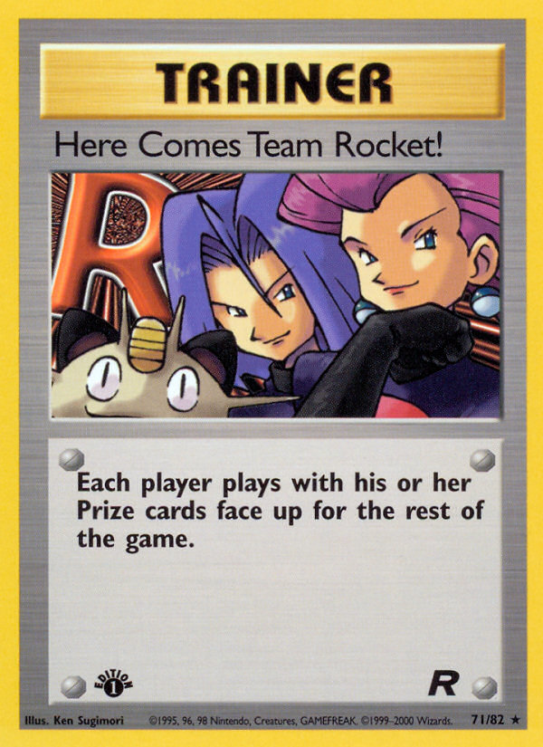 Here Comes Team Rocket! (71/82) [Team Rocket 1st Edition] | Cracking-Singles