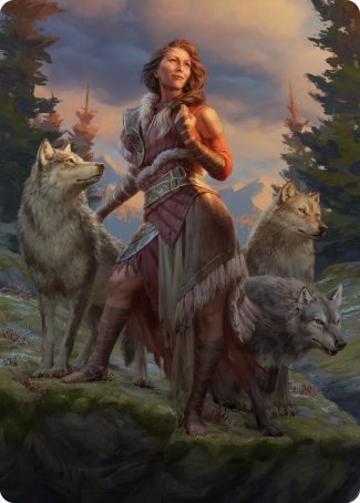 Arlinn, the Pack's Hope 1 Art Card [Innistrad: Midnight Hunt Art Series] | Cracking-Singles