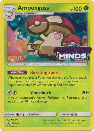 Amoonguss (SM202) (Staff Prerelease Promo) [Sun & Moon: Black Star Promos] | Cracking-Singles