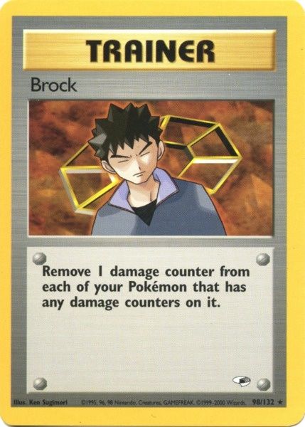 Brock (98/132) [Gym Heroes Unlimited] | Cracking-Singles