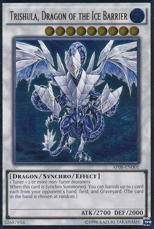 Trishula, Dragon of the Ice Barrier [AP08-EN001] Ultimate Rare | Cracking-Singles