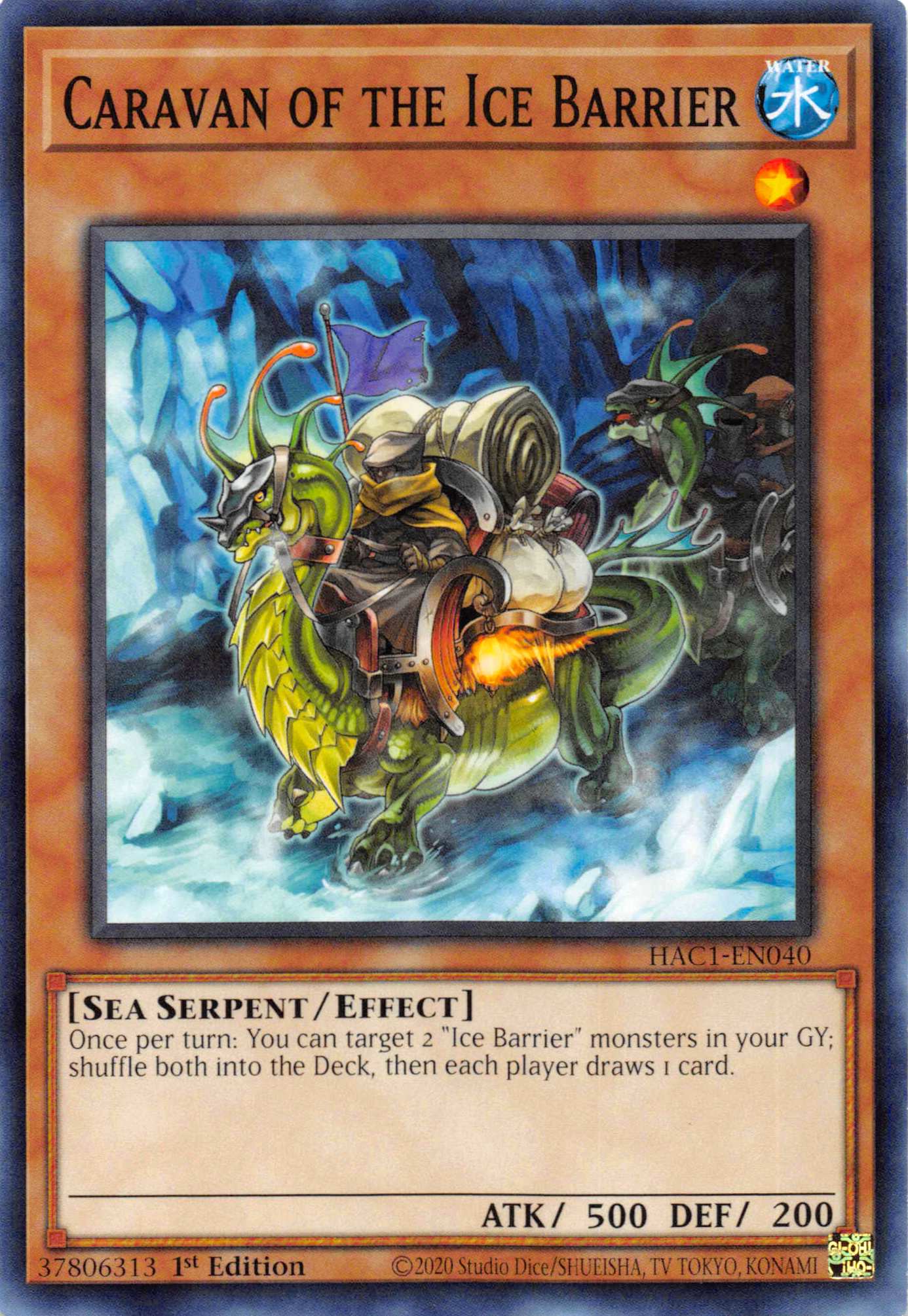 Caravan of the Ice Barrier (Duel Terminal) [HAC1-EN040] Parallel Rare | Cracking-Singles