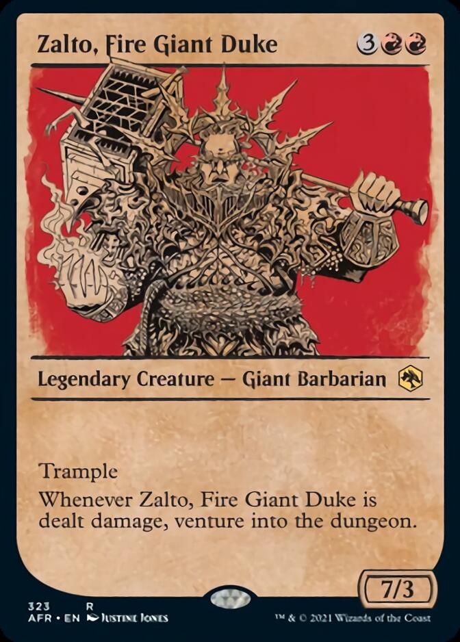 Zalto, Fire Giant Duke (Showcase) [Dungeons & Dragons: Adventures in the Forgotten Realms] | Cracking-Singles