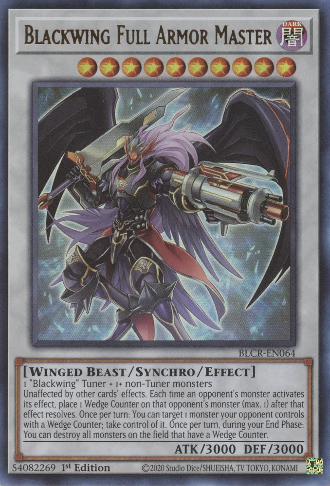 Blackwing Full Armor Master [BLCR-EN064] Ultra Rare | Cracking-Singles