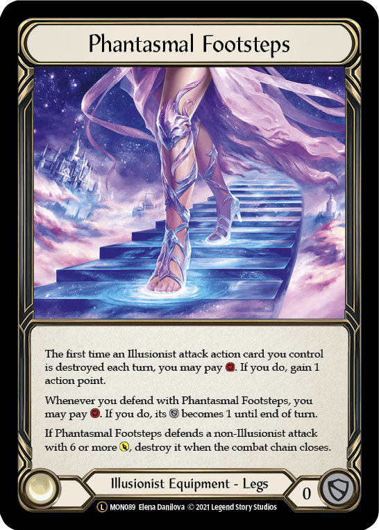 Phantasmal Footsteps (Rainbow Foil) [U-MON089-RF] Unlimited Rainbow Foil | Cracking-Singles