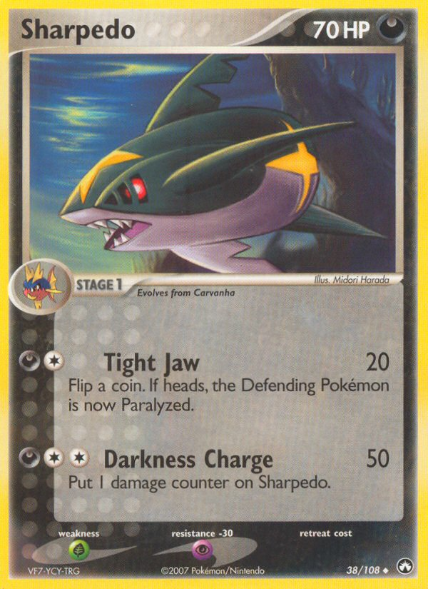 Sharpedo (38/108) [EX: Power Keepers] | Cracking-Singles