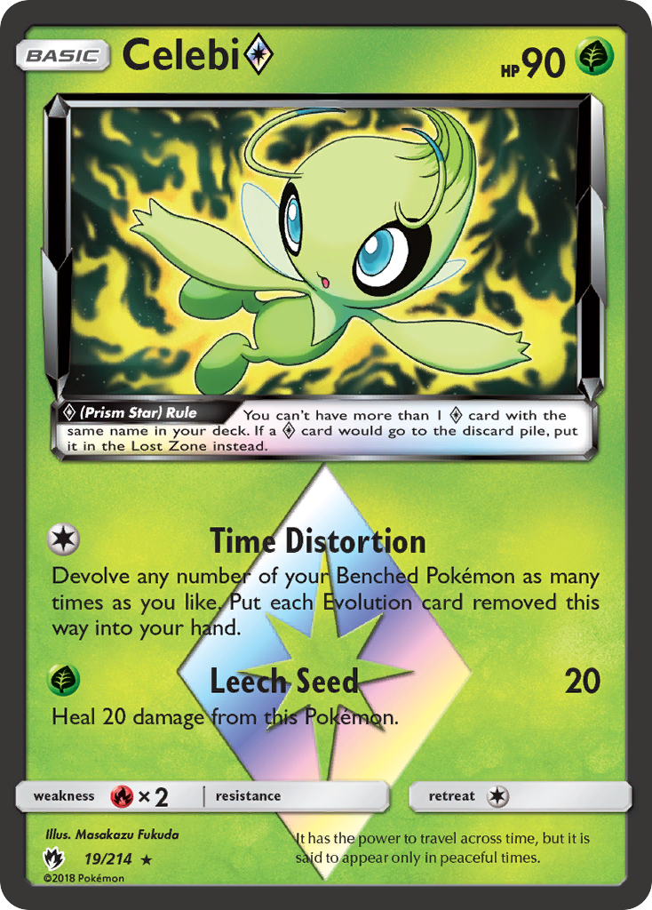 Celebi (19/214) (Prism Star) [Sun & Moon: Lost Thunder] | Cracking-Singles