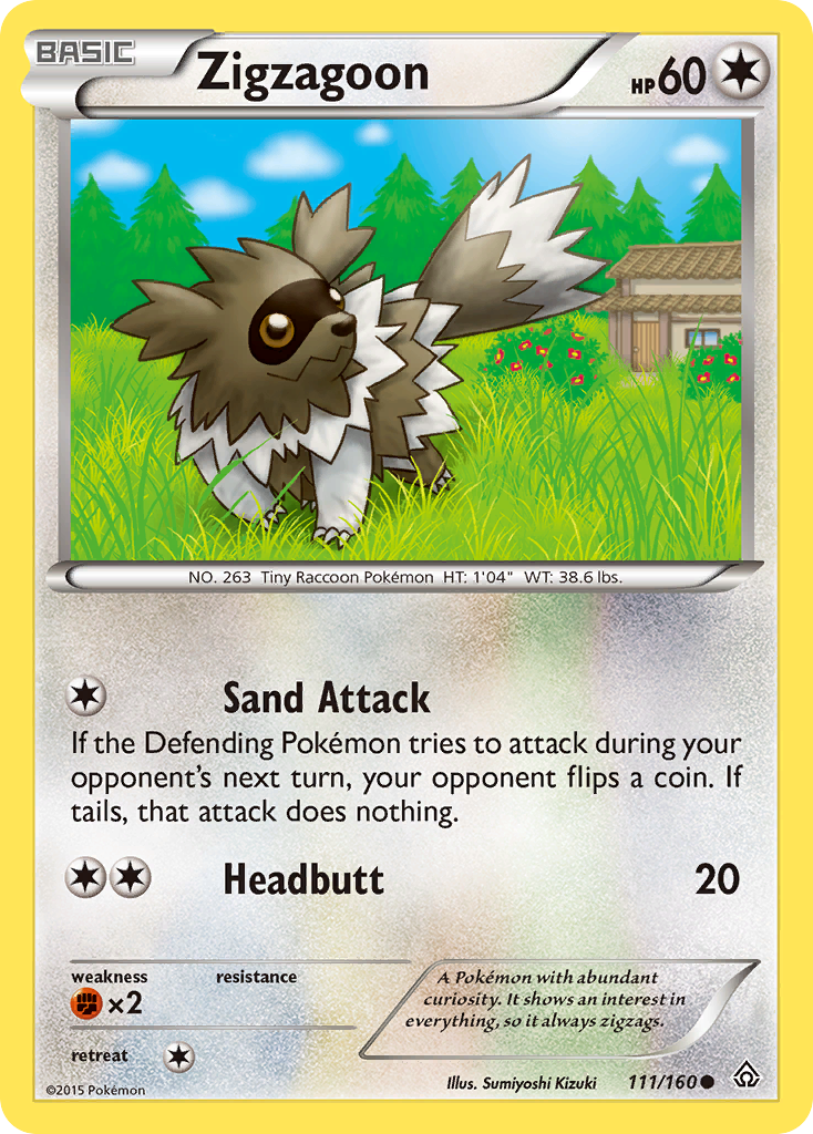 Zigzagoon (111/160) [XY: Primal Clash] | Cracking-Singles