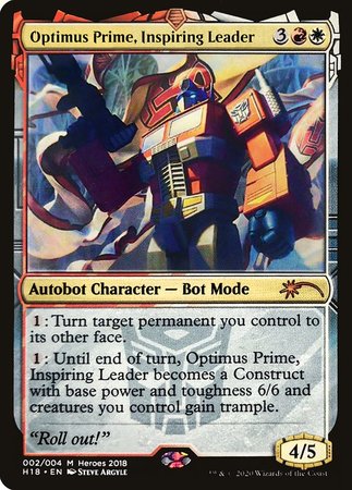 Optimus Prime, Inspiring Leader [Heroes of the Realm 2018] | Cracking-Singles