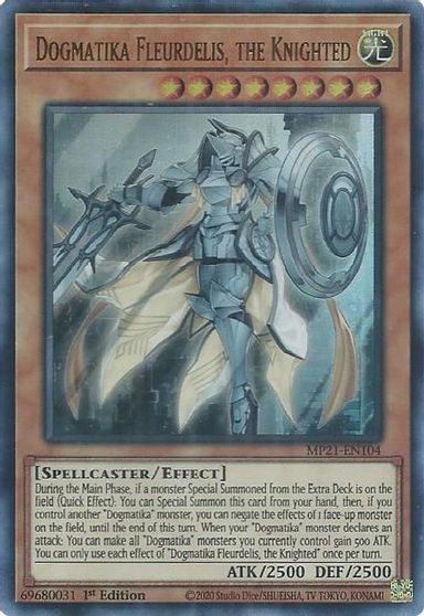 Dogmatika Fleurdelis, the Knighted [MP21-EN104] Ultra Rare | Cracking-Singles