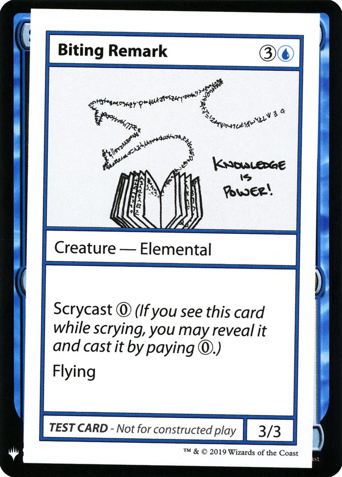 Biting Remark [Mystery Booster Playtest Cards] | Cracking-Singles