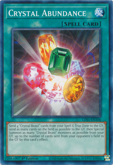 Crystal Abundance [LDS1-EN106] Common | Cracking-Singles