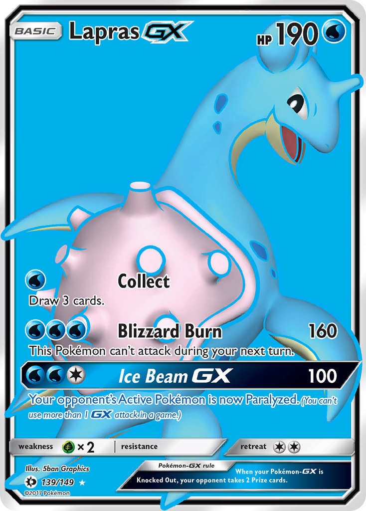 Lapras GX (139/149) [Sun & Moon: Base Set] | Cracking-Singles