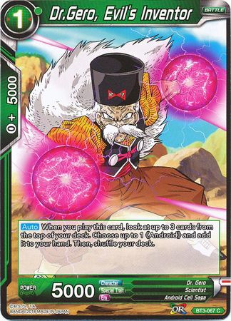 Dr. Gero, Evil's Inventor [BT3-067] | Cracking-Singles