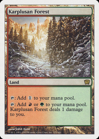 Karplusan Forest [Ninth Edition] | Cracking-Singles