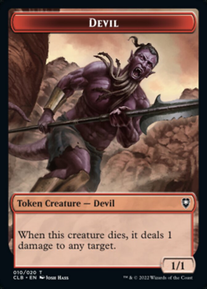 Devil Token [Commander Legends: Battle for Baldur's Gate Tokens] | Cracking-Singles