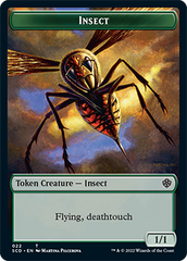 Insect // Human Warrior Double-Sided Token [Starter Commander Decks] | Cracking-Singles