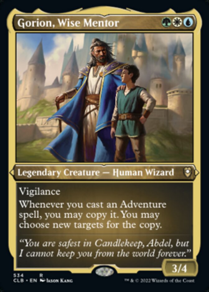 Gorion, Wise Mentor (Foil Etched) [Commander Legends: Battle for Baldur's Gate] | Cracking-Singles