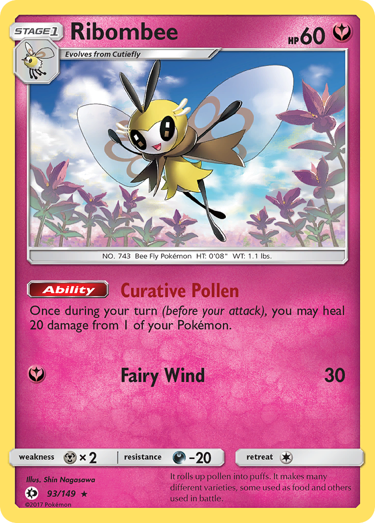 Ribombee (93/149) [Sun & Moon: Base Set] | Cracking-Singles