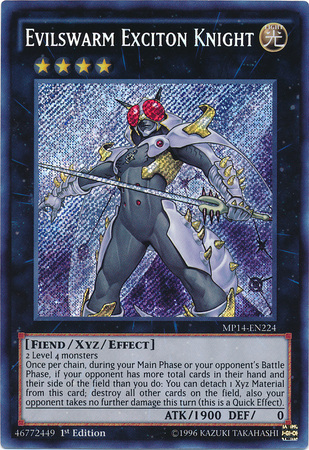 Evilswarm Exciton Knight [MP14-EN224] Secret Rare | Cracking-Singles