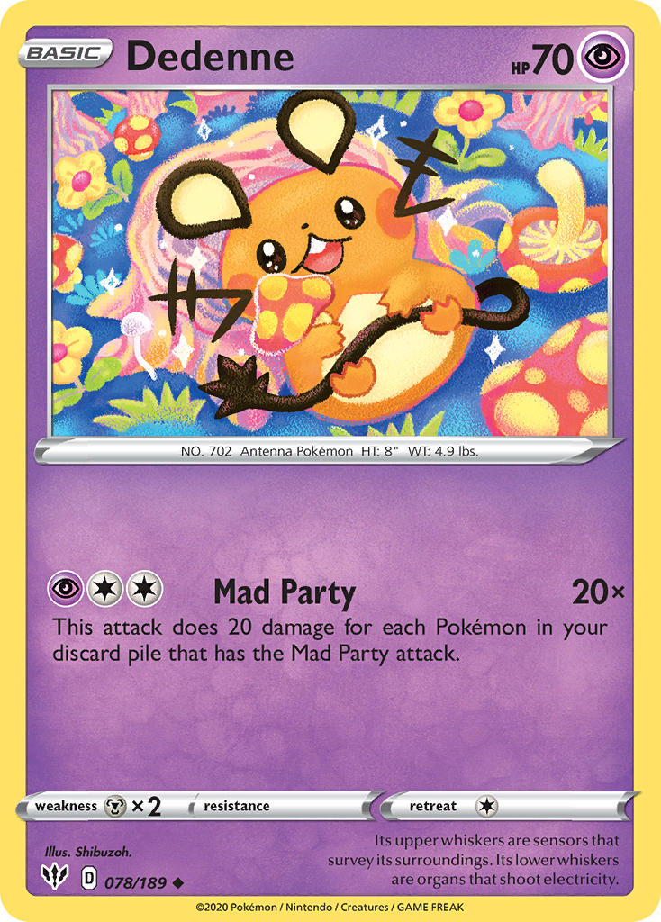 Dedenne (078/189) [Sword & Shield: Darkness Ablaze] | Cracking-Singles