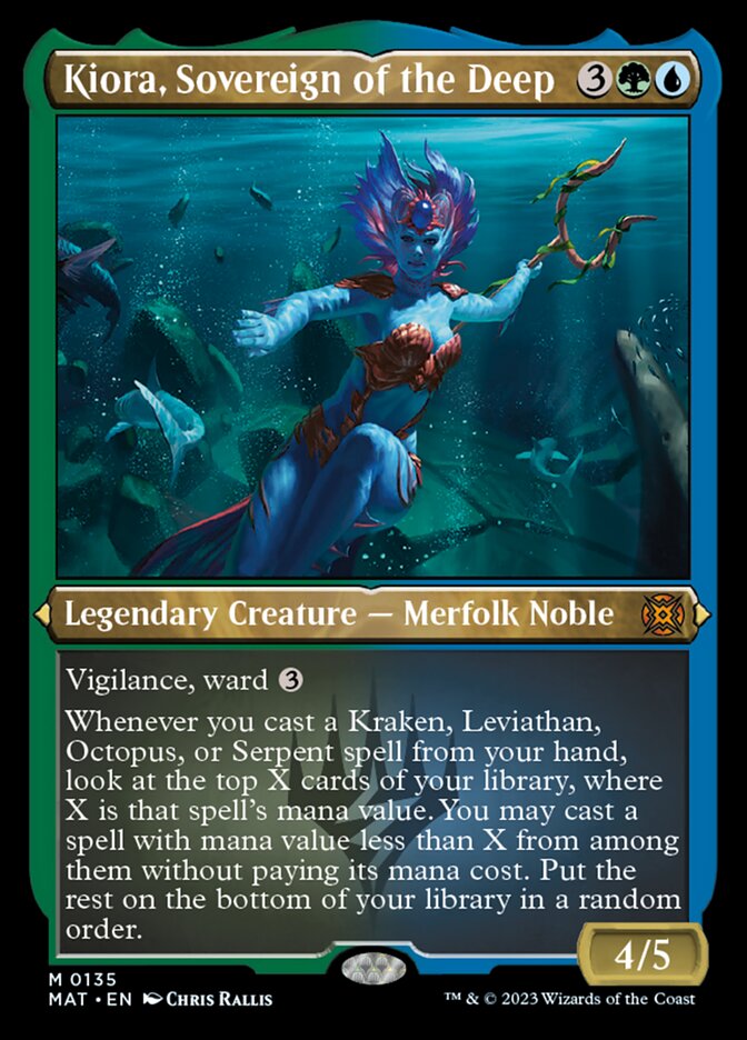 Kiora, Sovereign of the Deep (Foil Etched) [March of the Machine: The Aftermath] | Cracking-Singles