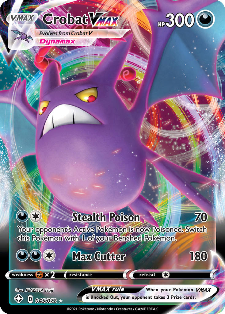 Crobat VMAX (045/072) [Sword & Shield: Shining Fates] | Cracking-Singles