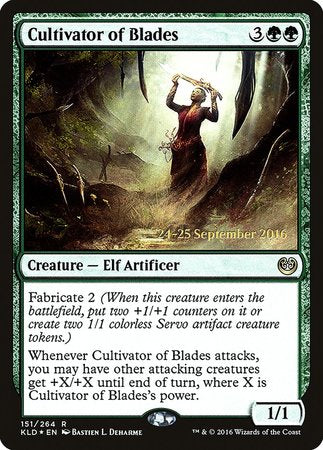 Cultivator of Blades [Kaladesh Promos] | Cracking-Singles