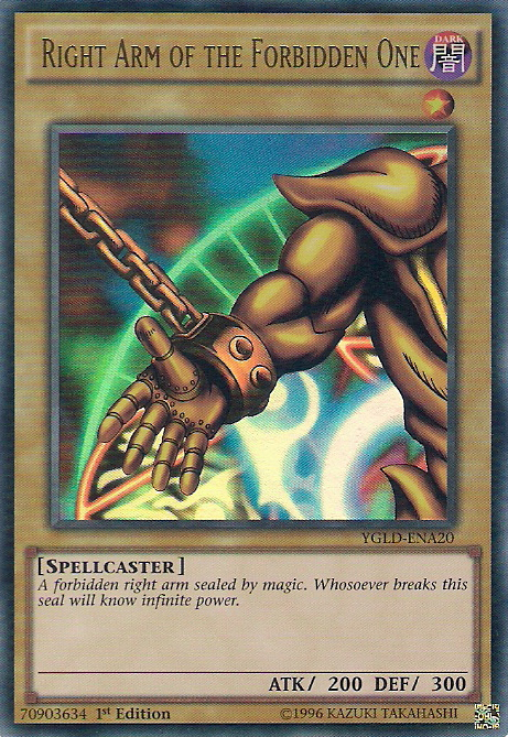 Right Arm of the Forbidden One [YGLD-ENA20] Ultra Rare | Cracking-Singles