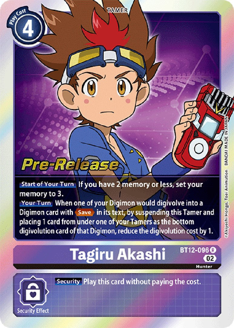 Tagiru Akashi [BT12-096] [Across Time Pre-Release Cards] | Cracking-Singles