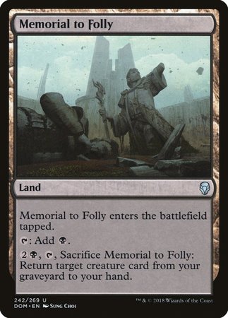 Memorial to Folly [Dominaria] | Cracking-Singles