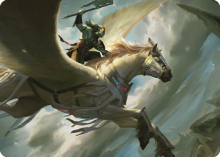 Cleaving Skyrider Art Card [Dominaria United Art Series] | Cracking-Singles