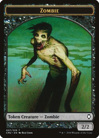 Zombie Token [Commander Anthology Volume II Tokens] | Cracking-Singles