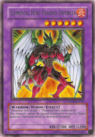 Elemental Hero Phoenix Enforcer [DR04-EN212] Rare | Cracking-Singles