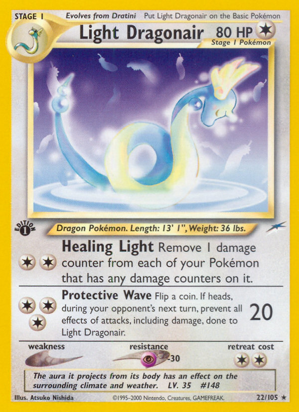 Light Dragonair (22/105) [Neo Destiny 1st Edition] | Cracking-Singles