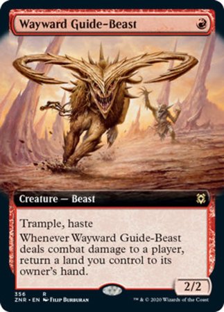 Wayward Guide-Beast (Extended Art) [Zendikar Rising] | Cracking-Singles