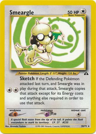 Smeargle (30/75) [Neo Discovery Unlimited] | Cracking-Singles