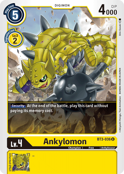 Ankylomon [BT3-036] [Release Special Booster Ver.1.5] | Cracking-Singles