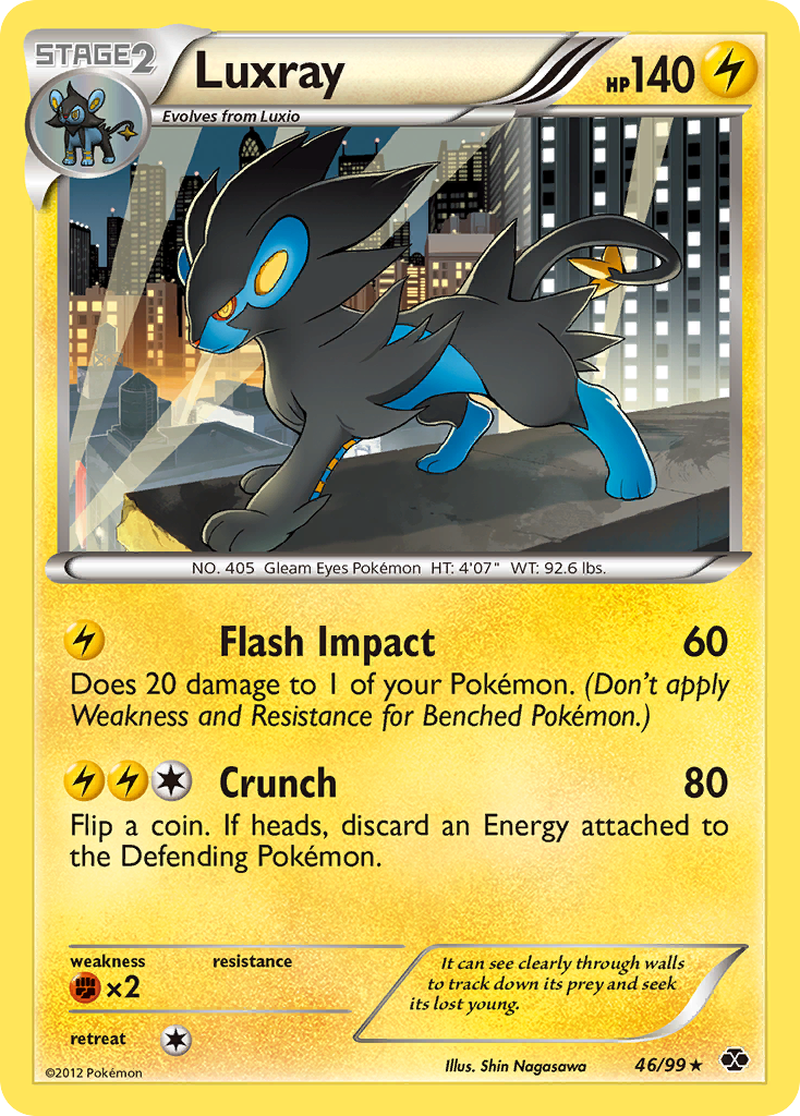 Luxray (46/99) [Black & White: Next Destinies] | Cracking-Singles