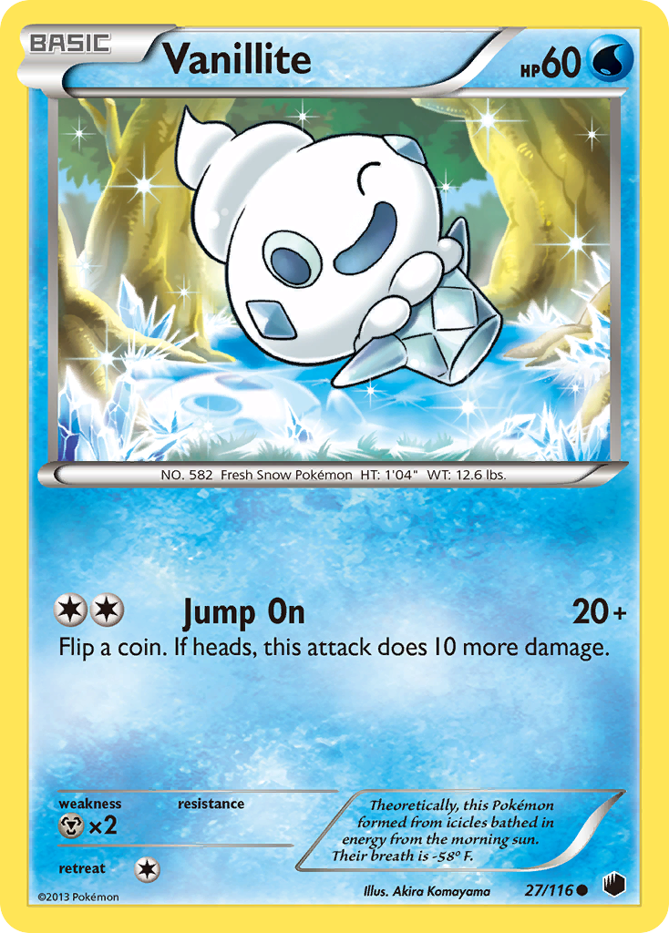 Vanillite (27/116) [Black & White: Plasma Freeze] | Cracking-Singles