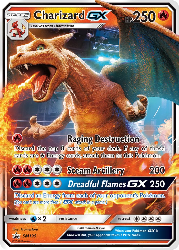 Charizard GX (SM195) [Sun & Moon: Black Star Promos] | Cracking-Singles