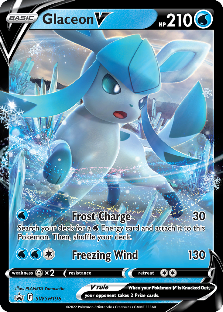 Glaceon V (SWSH196) [Sword & Shield: Black Star Promos] | Cracking-Singles