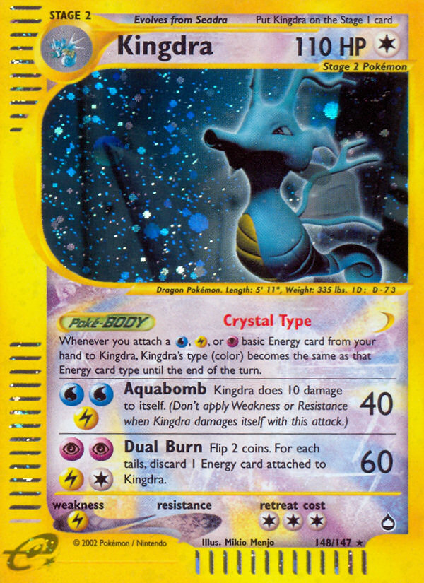 Kingdra (148/147) [Aquapolis] | Cracking-Singles