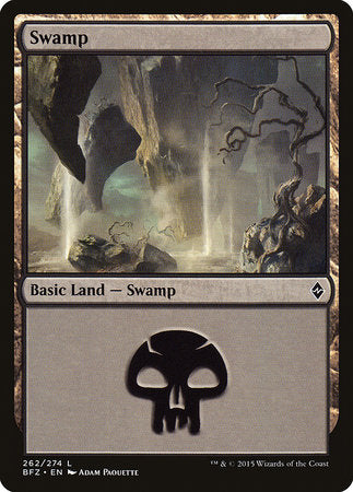 Swamp (262) [Battle for Zendikar] | Cracking-Singles