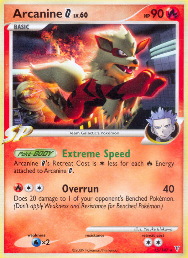 Arcanine G (15/147) (Theme Deck Exclusive) [Platinum: Supreme Victors] | Cracking-Singles